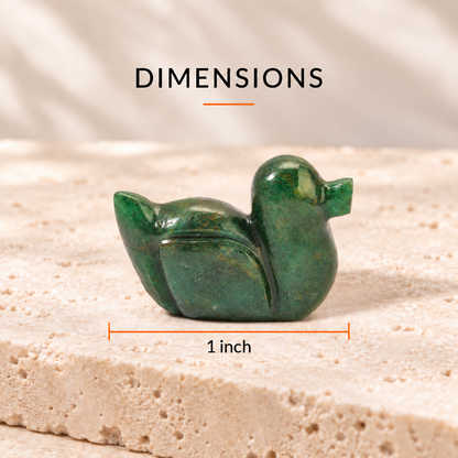 Crystal Duck Carving – Sodalite, Tiger Eye and Aventurine