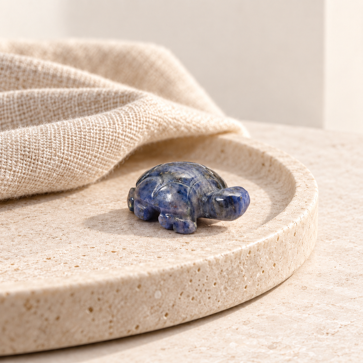 Natural Crystal Turtle – Aventurine, Sodalite and Tiger Eye