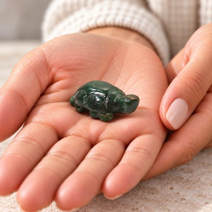 Natural Crystal Turtle – Aventurine, Sodalite and Tiger Eye