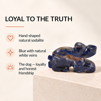 Crystal Dog Figurine – Courage, Clarity and Confidence