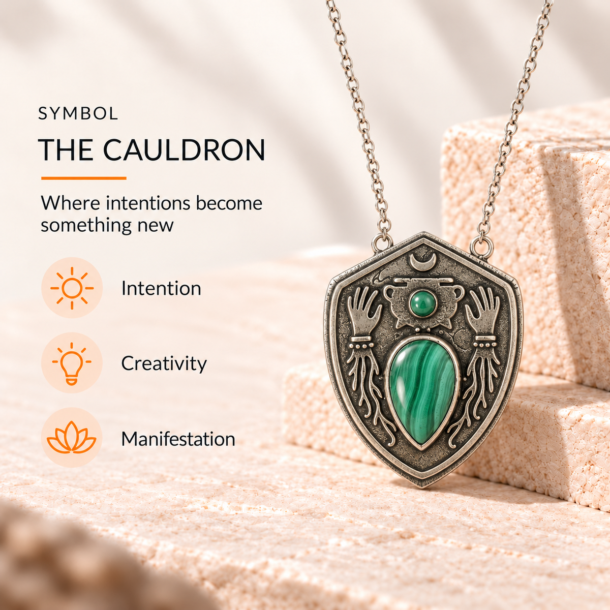 Crystal Symbol Pendant Collection – Intention Charms