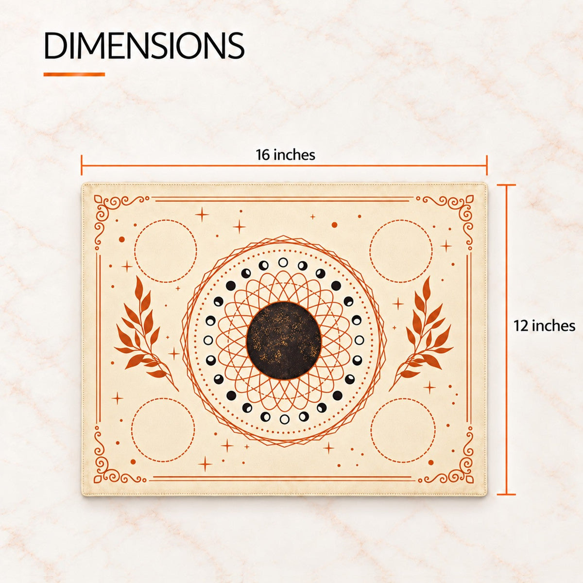 Sacred Altar Mat – Crystal, Candle and Ritual Setup Cloth