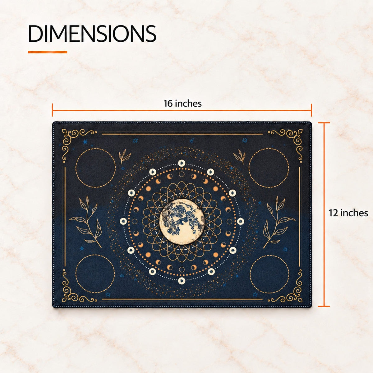 Sacred Altar Mat – Crystal, Candle and Ritual Setup Cloth