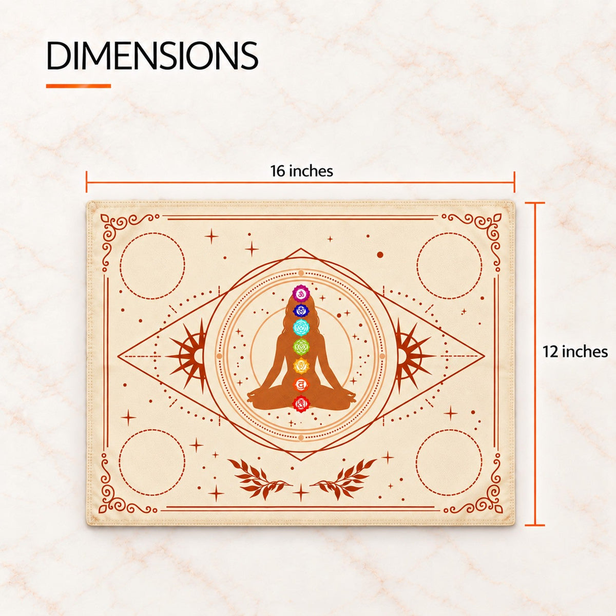 Sacred Altar Mat – Crystal, Candle and Ritual Setup Cloth