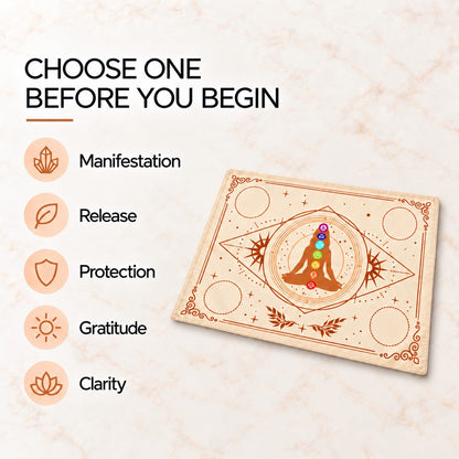 Sacred Altar Mat – Crystal, Candle and Ritual Setup Cloth