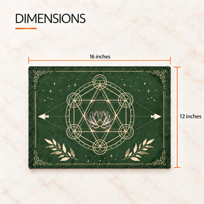 Sacred Altar Mat – Crystal, Candle and Ritual Setup Cloth