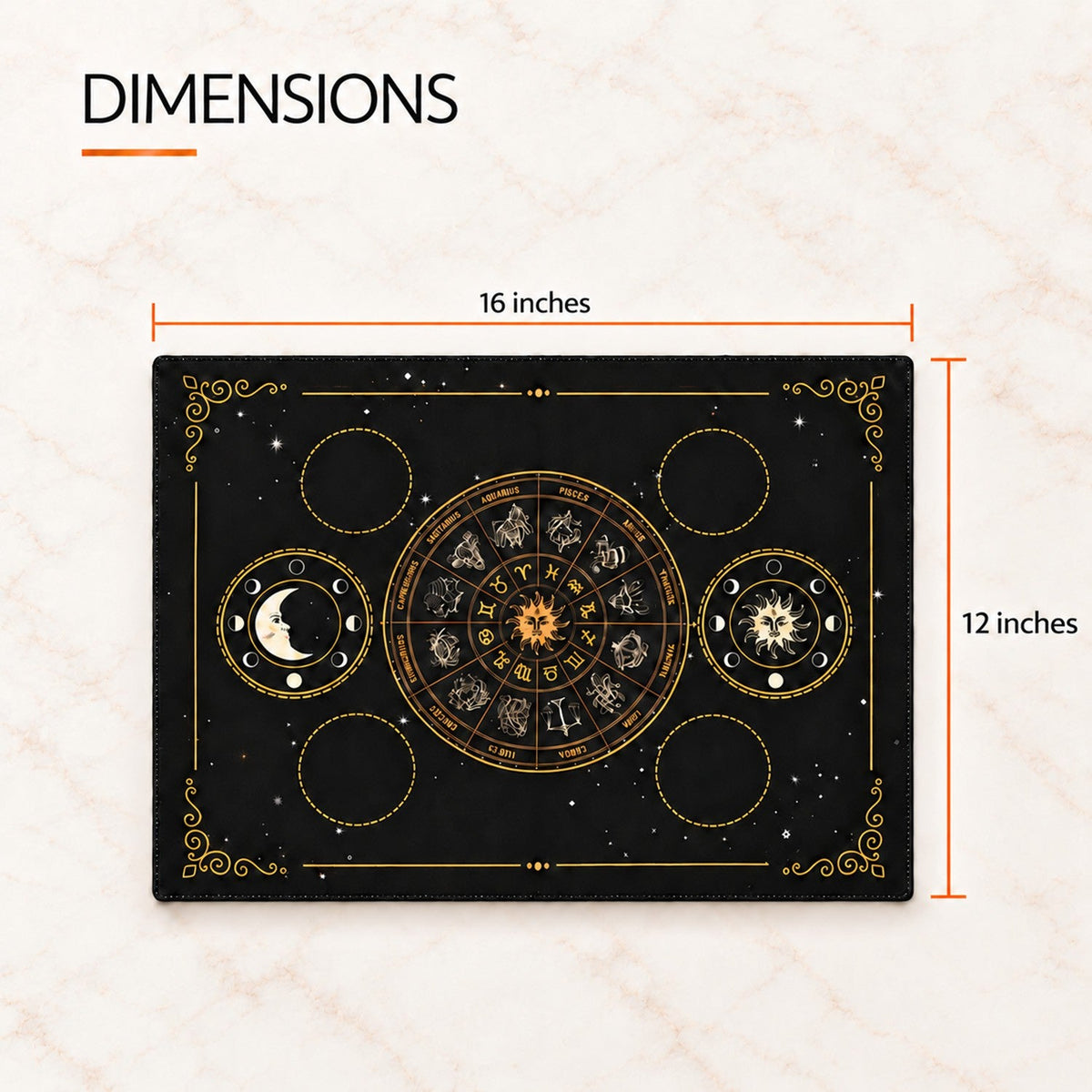 Sacred Altar Mat – Crystal, Candle and Ritual Setup Cloth