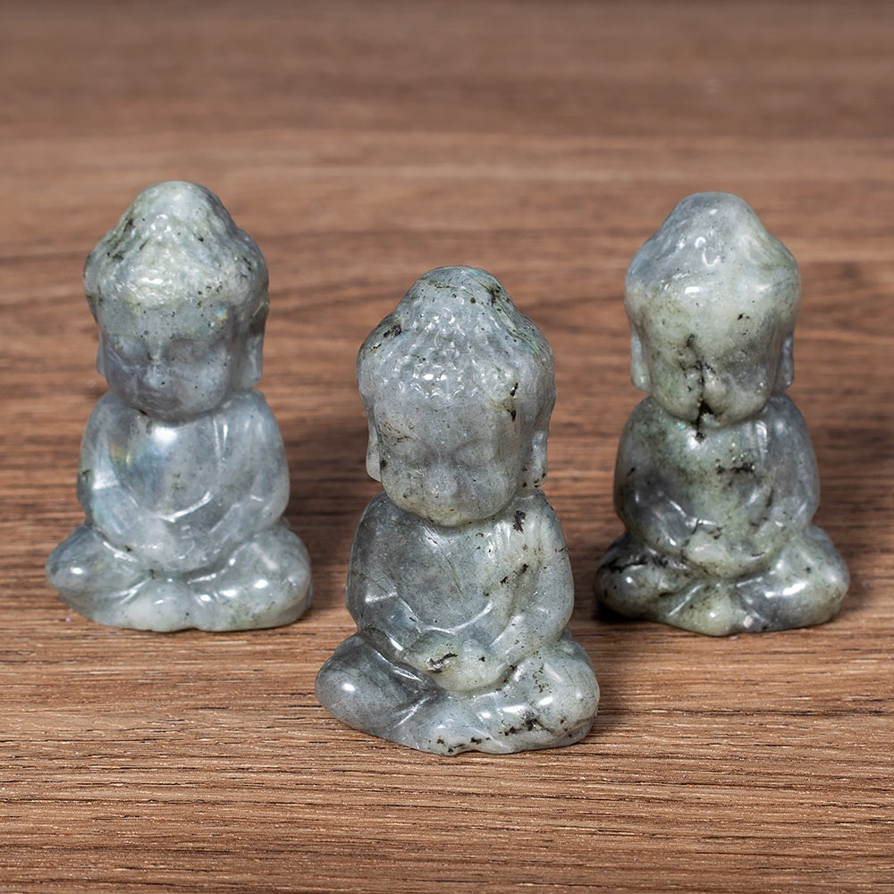 Meditating Buddha Crystal Figurines