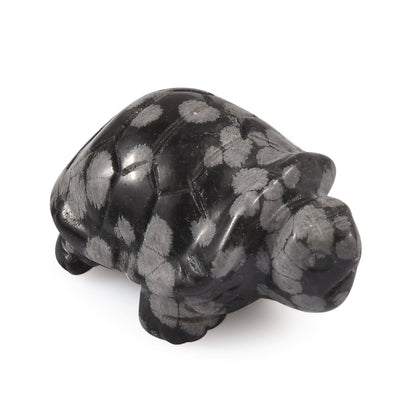 Snowflake Obsidian Turtle – Your Pocket-Sized Shell of Protection