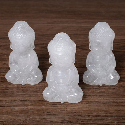 Meditating Buddha Crystal Figurines