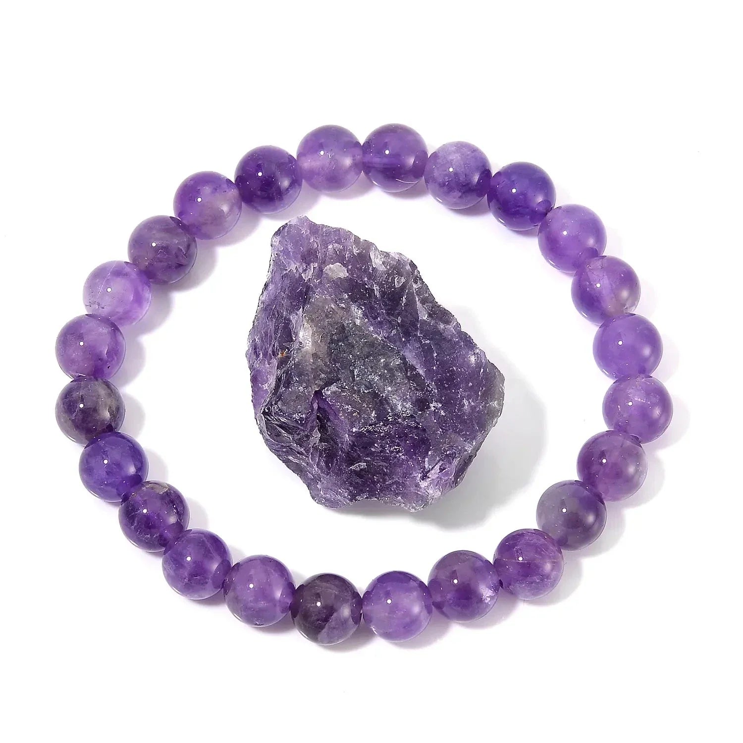 Beads Bracelet & Raw Crystal Set – Double the Energy, Double the Magic