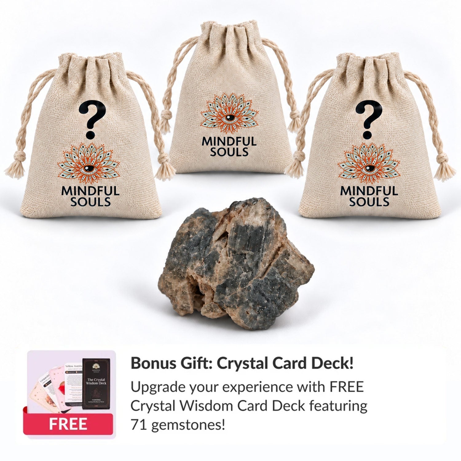 Grandidierite Crystal Mystery Bag + FREE Crystal Wisdom Deck