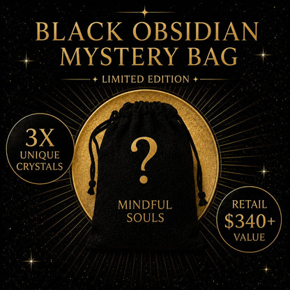 Crystal Mystery Bag – Black Obsidian Empath Shield Edition