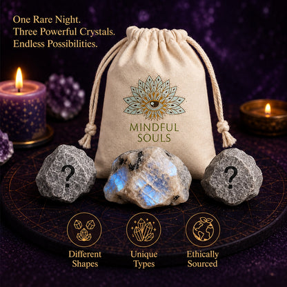 Crystal Mystery Bag - Rainbow Moonstone Lunar Eclipse Edition