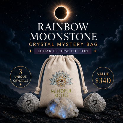 Crystal Mystery Bag - Rainbow Moonstone Lunar Eclipse Edition