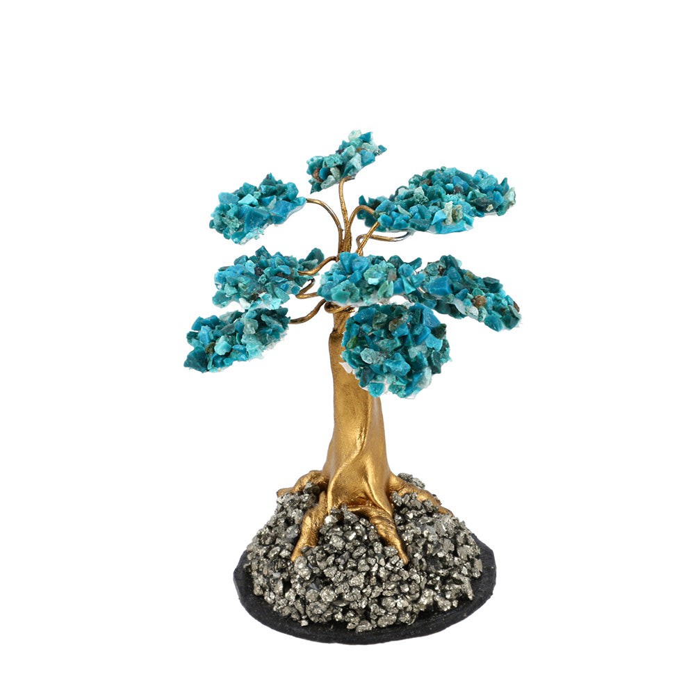 Chrysocolla Crystal Tree