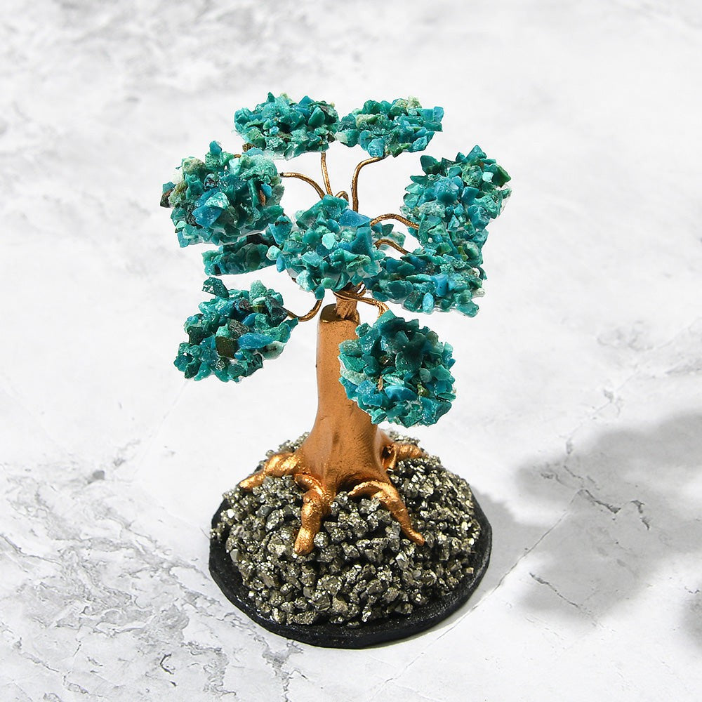 Chrysocolla Crystal Tree