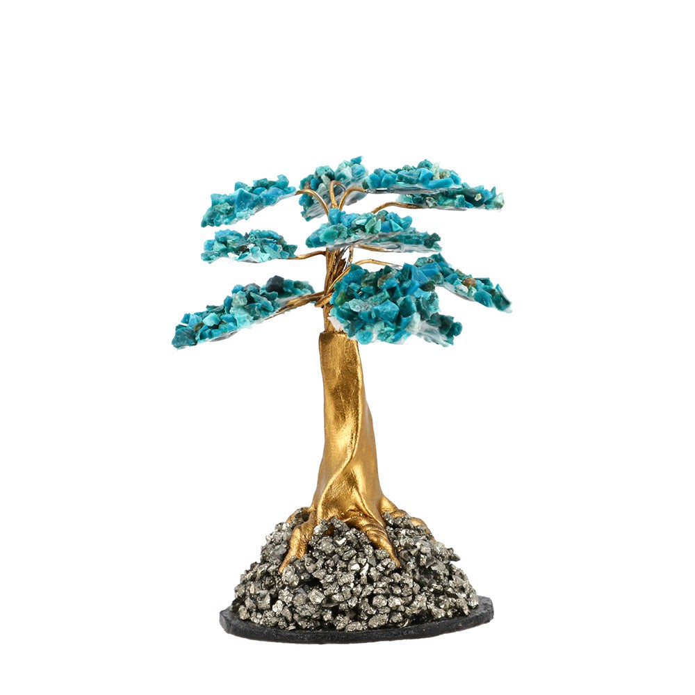 Chrysocolla Crystal Tree