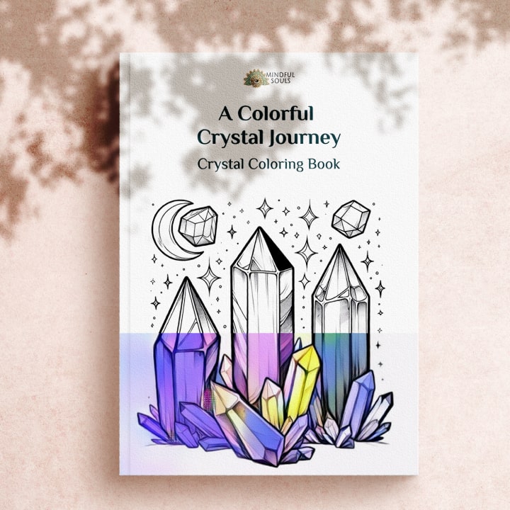 A Colorful Crystal Journey | Crystal Coloring Book