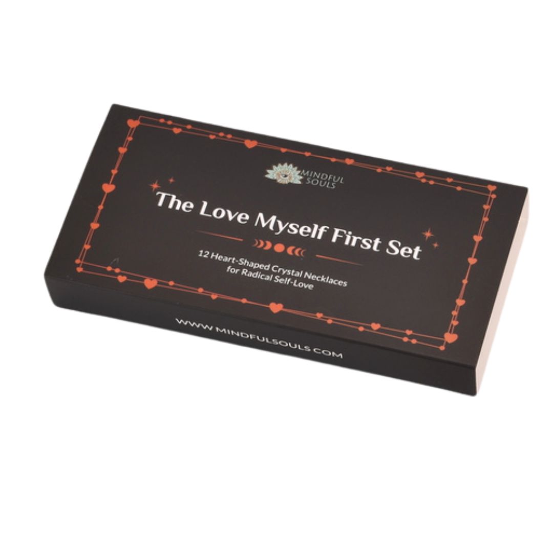 Crystal Heart Necklace Set - 12 Ways to Love Yourself More