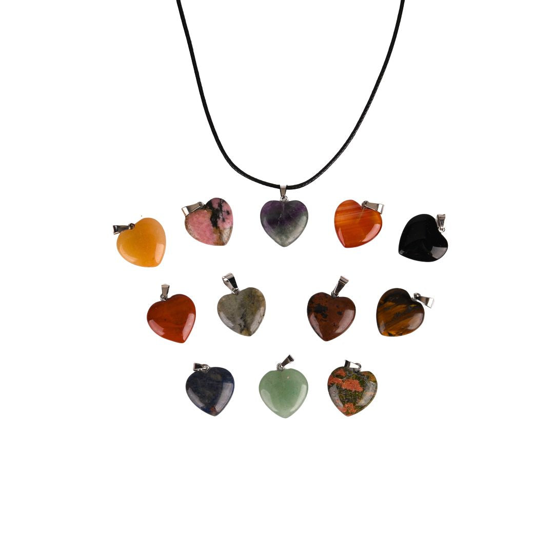 Crystal Heart Necklace Set - 12 Ways to Love Yourself More
