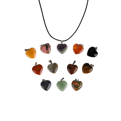 Crystal Heart Necklace Set - 12 Ways to Love Yourself More