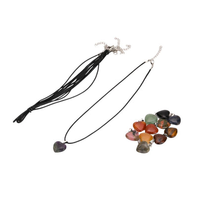 Crystal Heart Necklace Set - 12 Ways to Love Yourself More