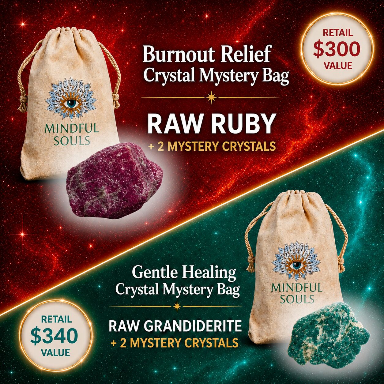 Crystal Mystery Bags For Gemini Season