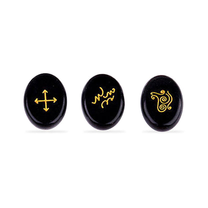 Sacred Symbol Pocket Crystal for Focus & Calm