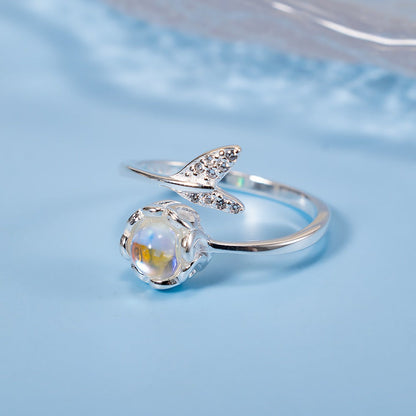 Mermaid Fairytale Moonstone Ring