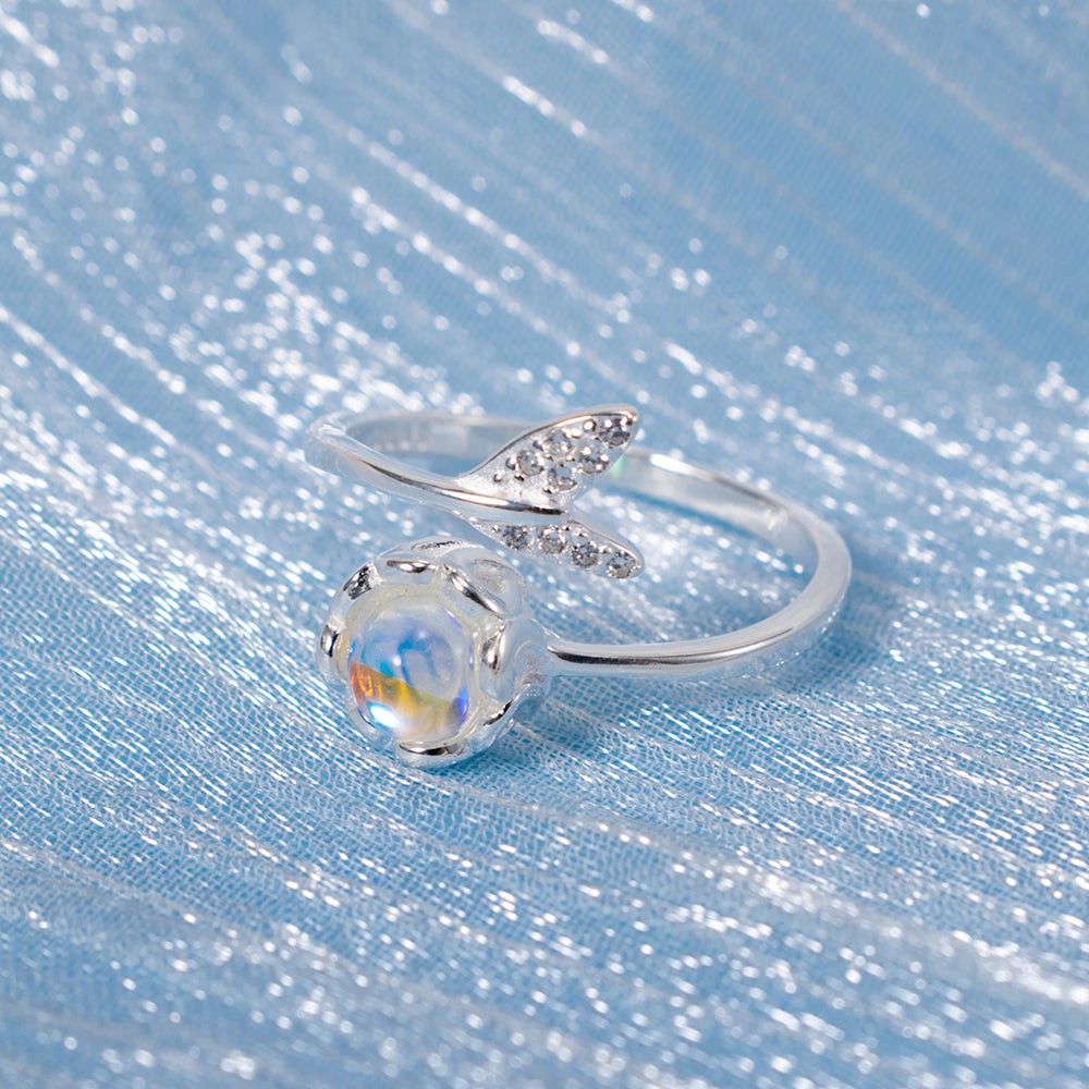 Mermaid Fairytale Moonstone Ring