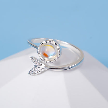 Mermaid Fairytale Moonstone Ring