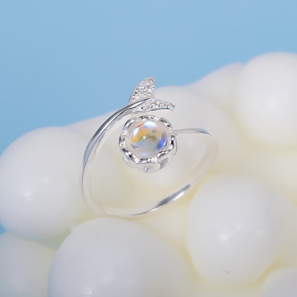 Mermaid Fairytale Moonstone Ring