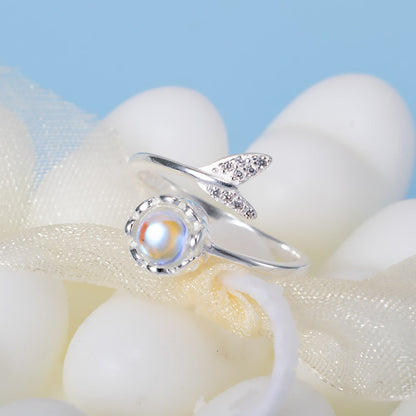 Mermaid Fairytale Moonstone Ring