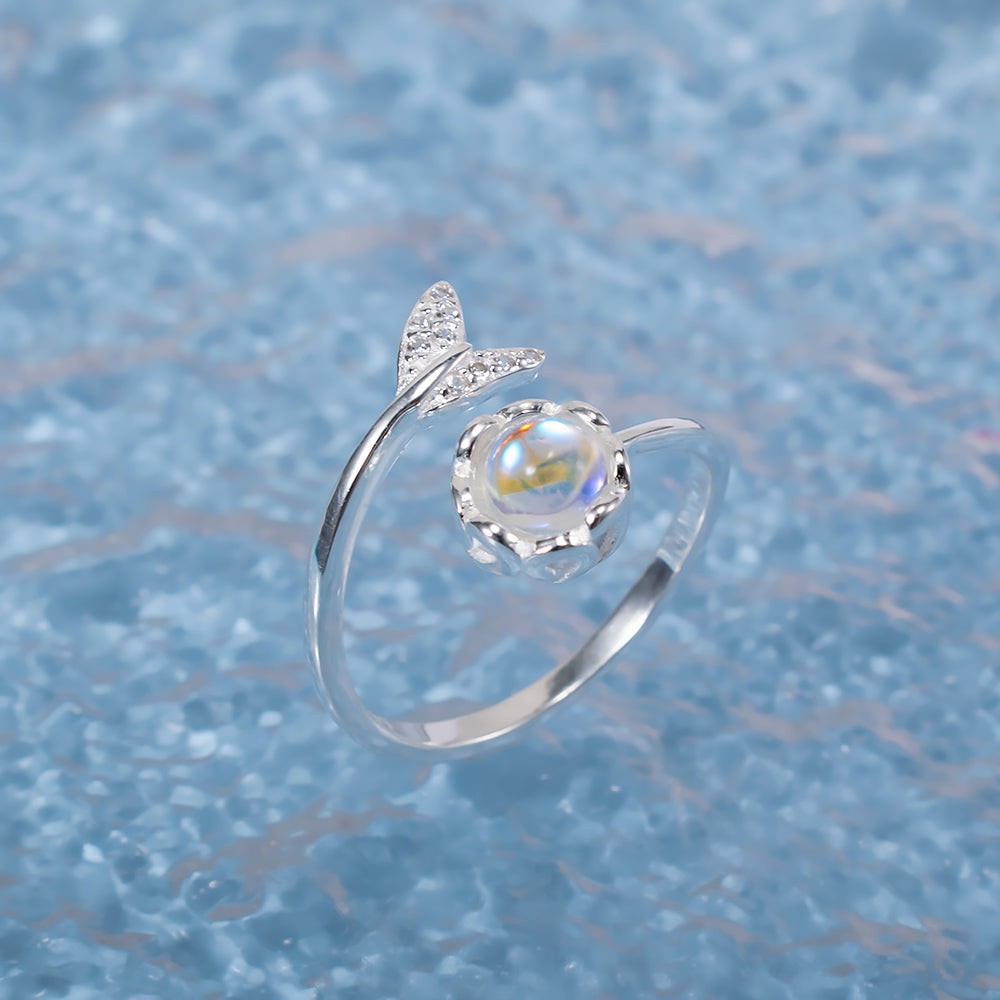 Mermaid Fairytale Moonstone Ring