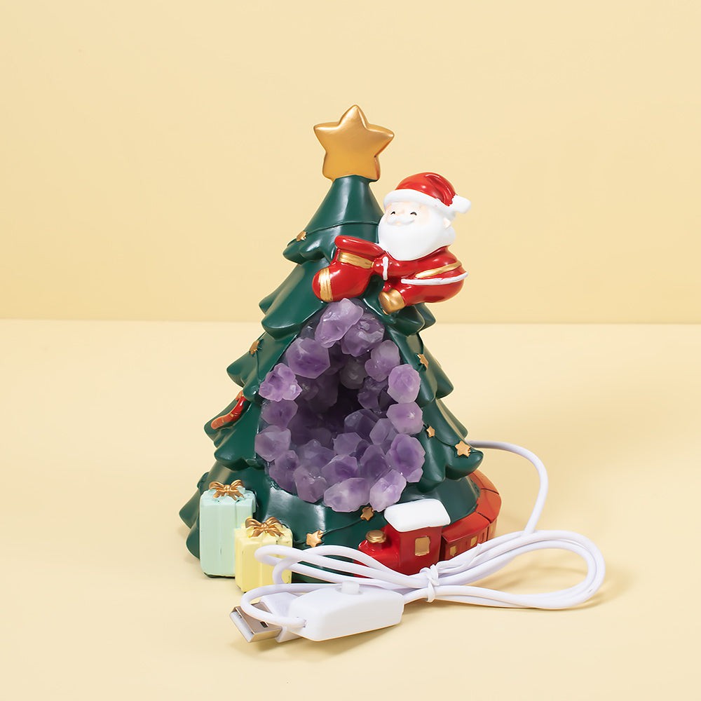 Amethyst Christmas Tree Night Light