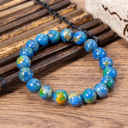 Natural Azurite Bead Bracelet