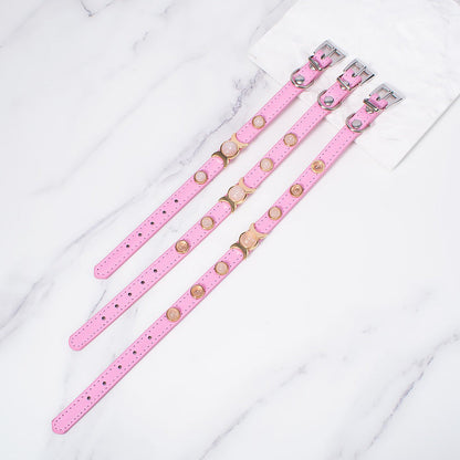 Rose Quartz Pet Collars