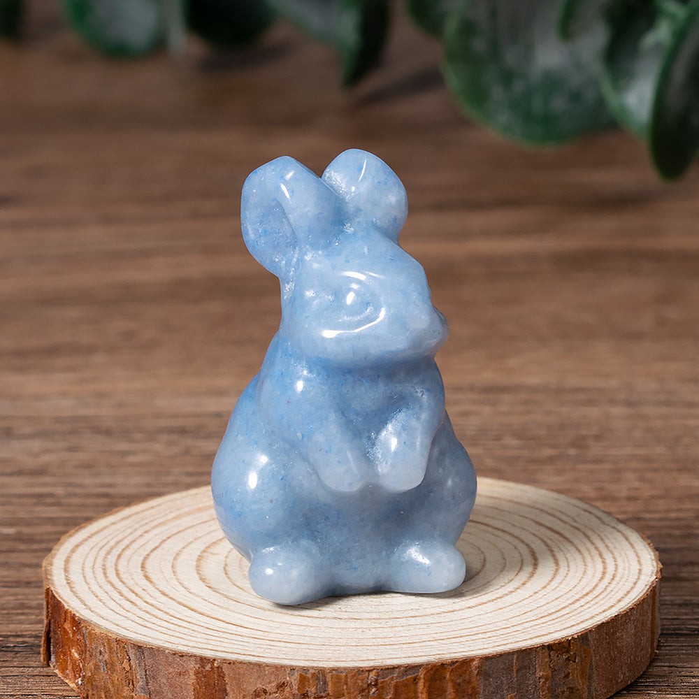 Charming Easter Bunny Crystal Figurine