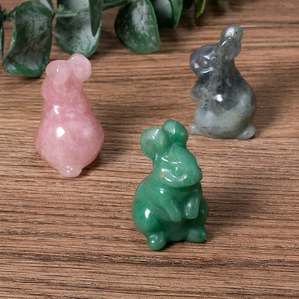 Charming Easter Bunny Crystal Figurine