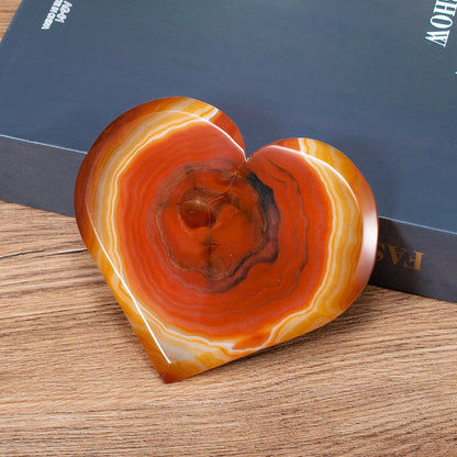 Carnelian Crystal Heart Cluster