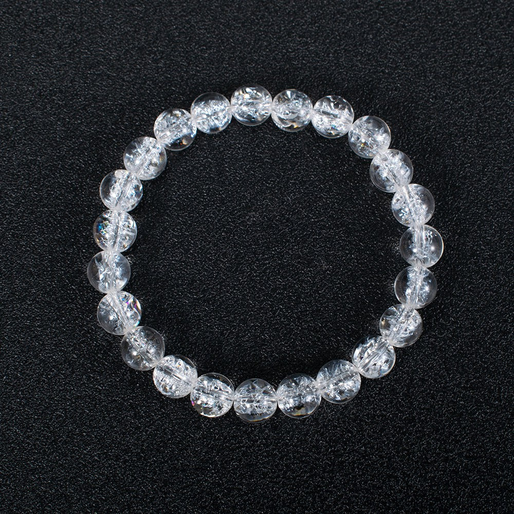 Clear Quartz Crystal Himalayan Beaded Bracelet