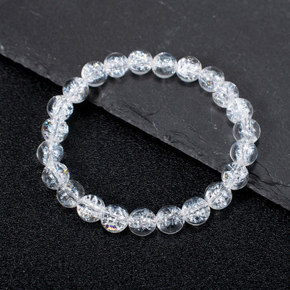 Clear Quartz Crystal Himalayan Beaded Bracelet