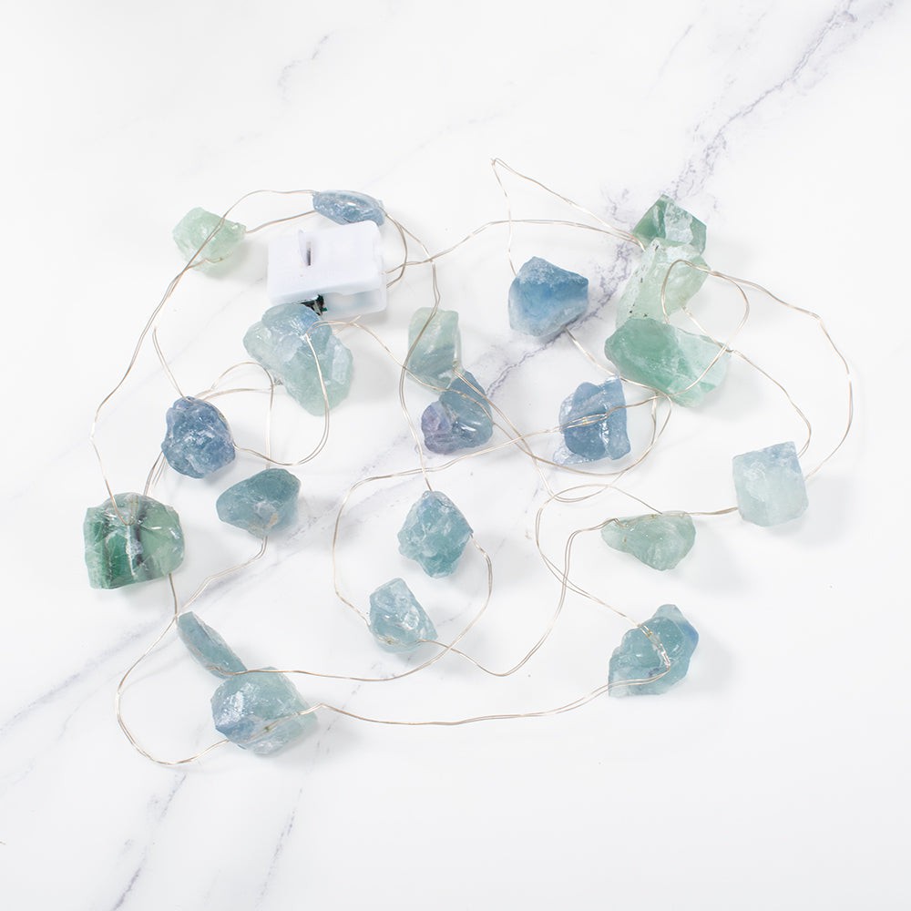 Natural Gemstone Festive String Light Decoration