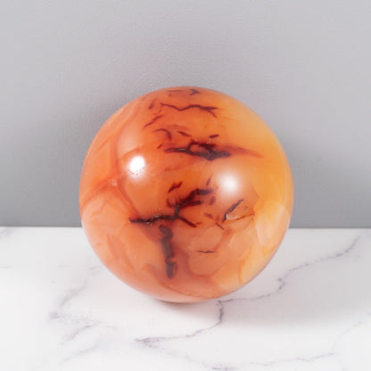 Natural Carnelian Stone Sphere