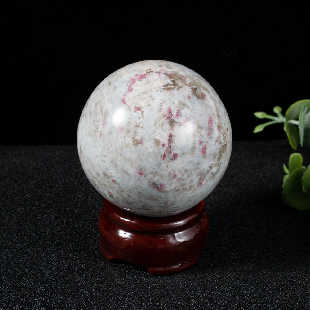 Pink Tourmaline Crystal Sphere