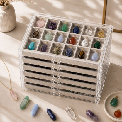 Crystal & Gemstone Display Case — Organized Elegance