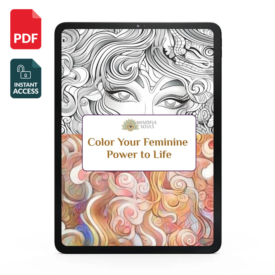"Color Your Feminine Power to Life" | Coloring Book