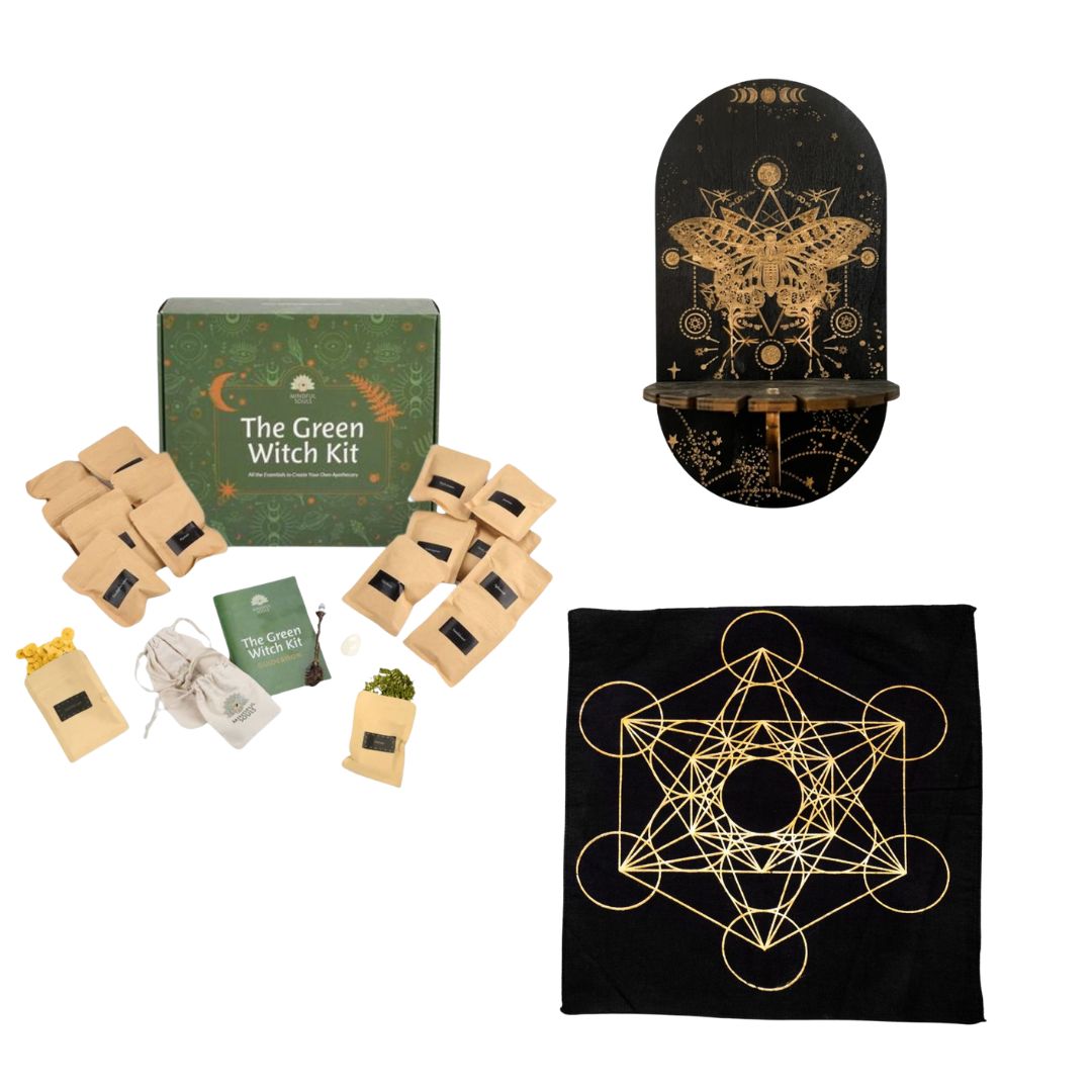 Green Witch Altar Kit - For Manifestation & Moon Rituals