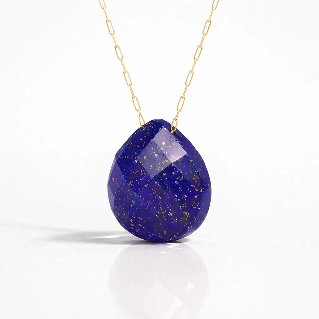 Natural Stone Water Drop Pendant — Embrace Serenity and Strength
